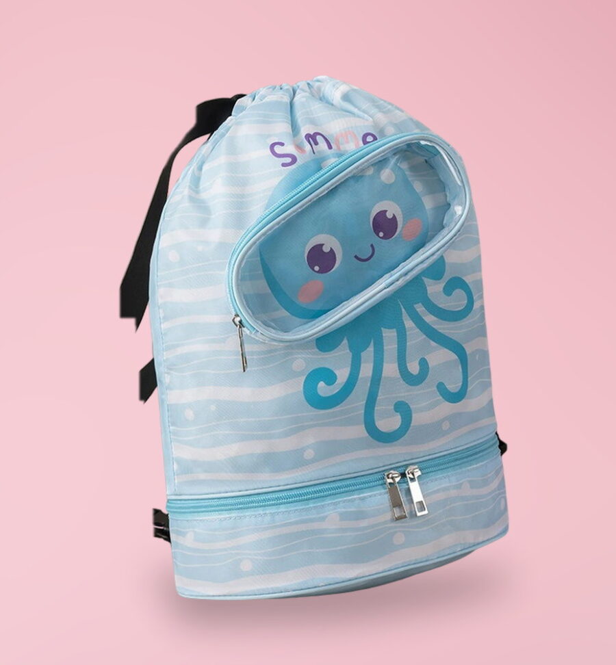 Octopus Swim Backpack – Waterproof Drawstring Swim Pack
