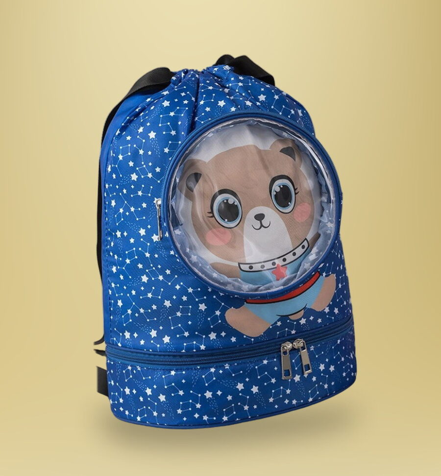 Space Kids Swim Backpack with Wet Compartment